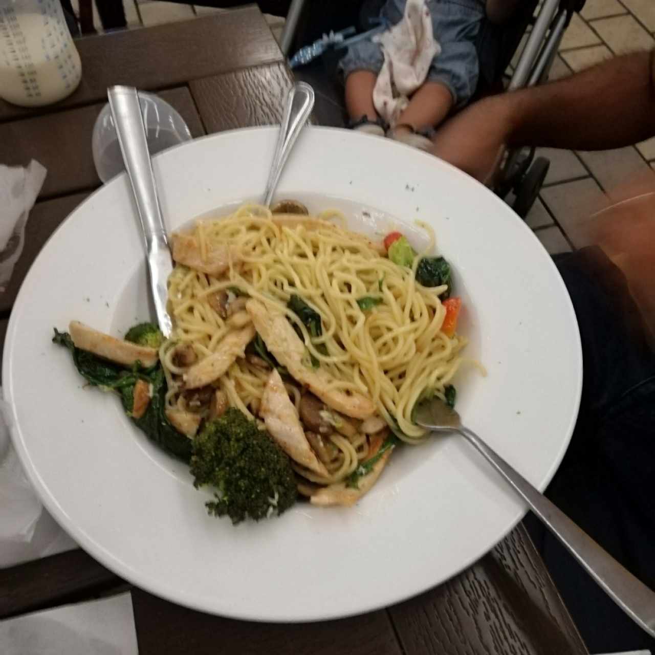 sapguetti y pollo