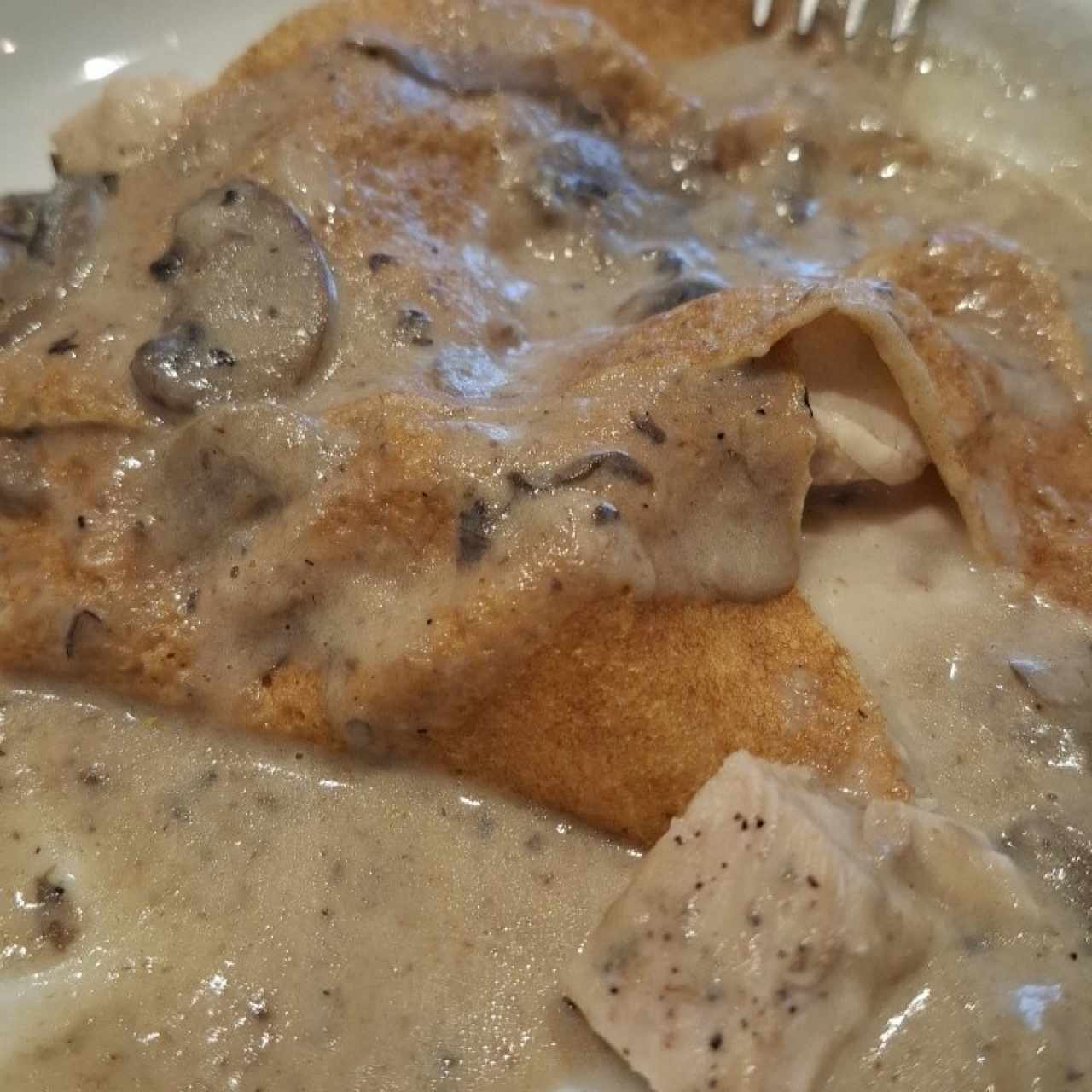 Pollo , Queso y Champiñones