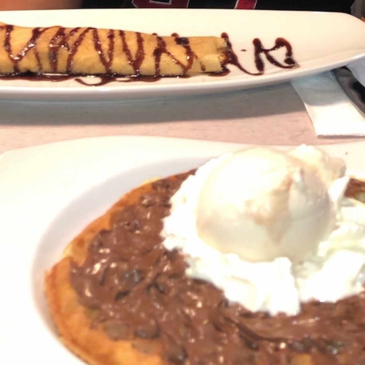Waffles & Crepe con nutella