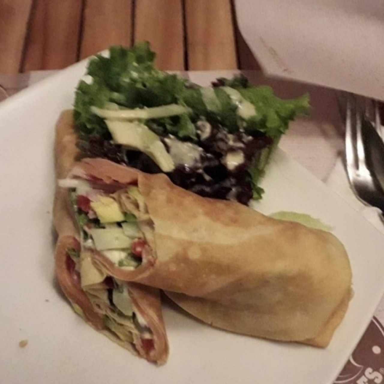 Creps de  salmón
