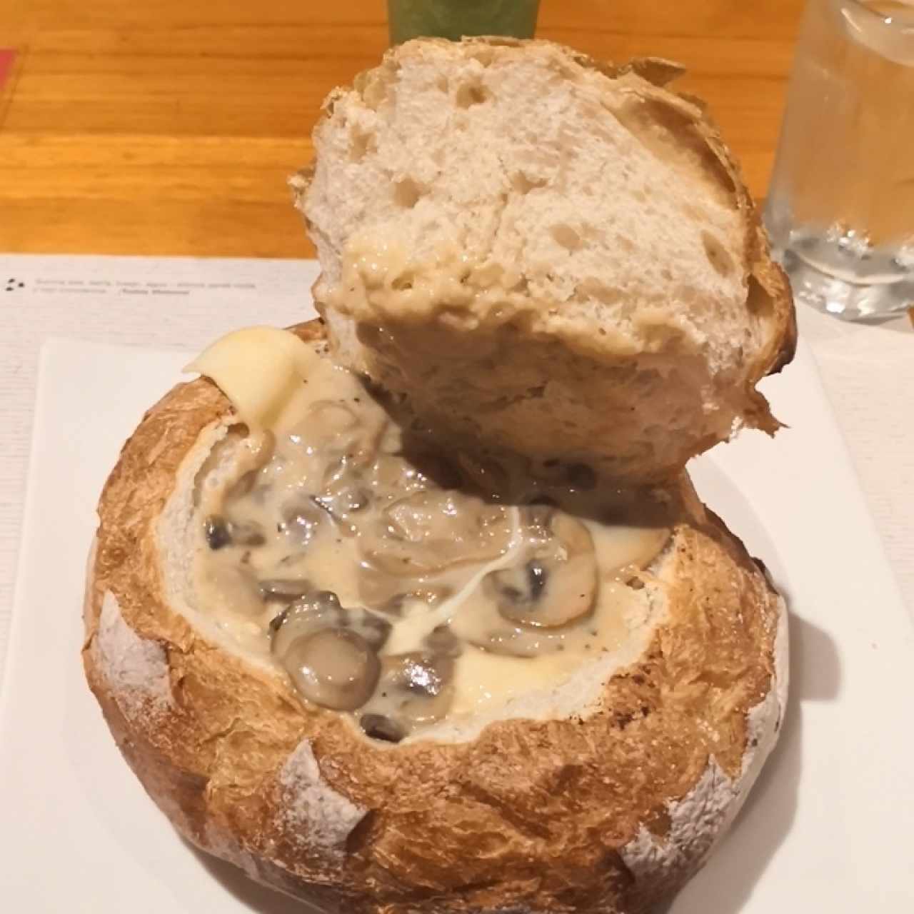 Pane cook pollo champiñon