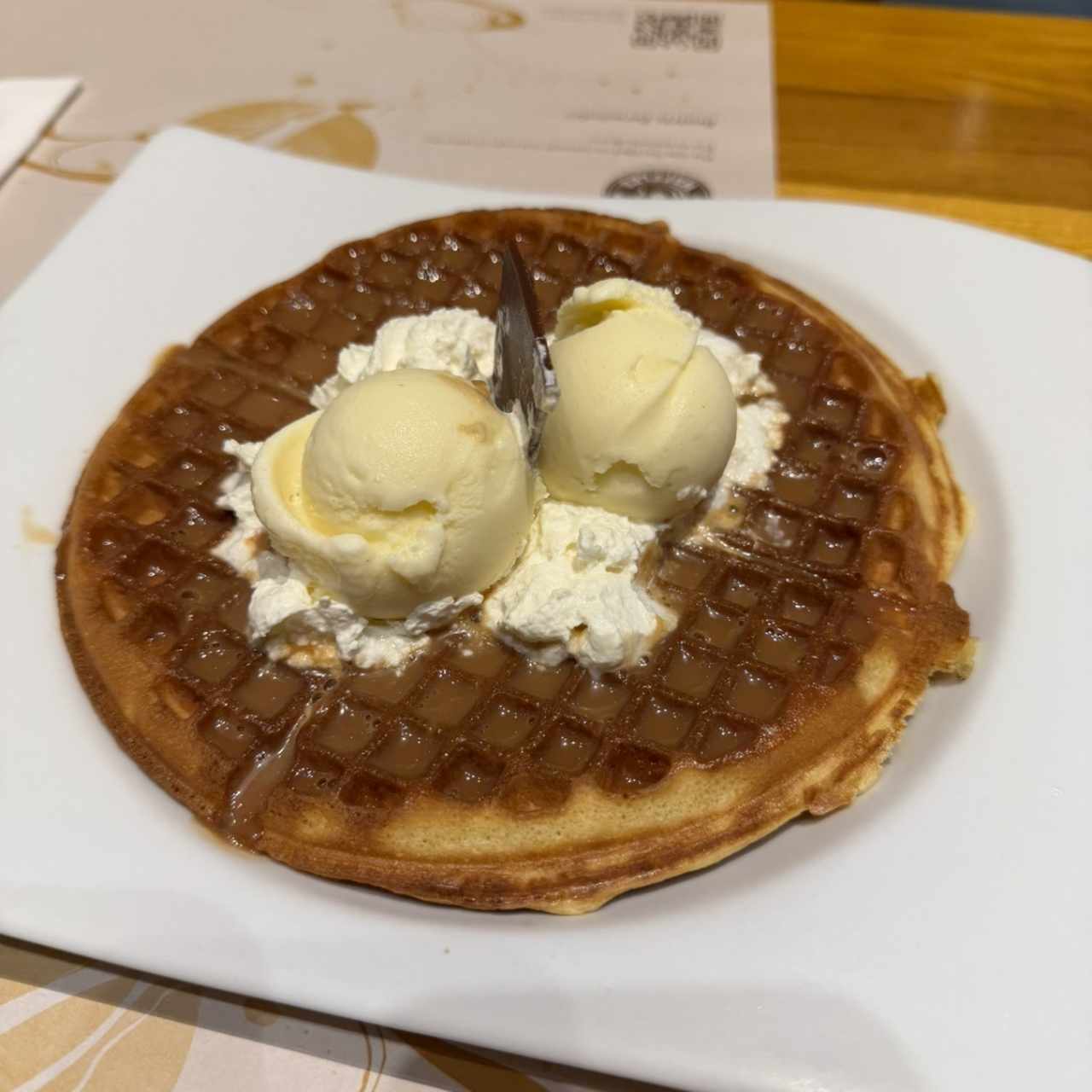 Waffle de arequipe 