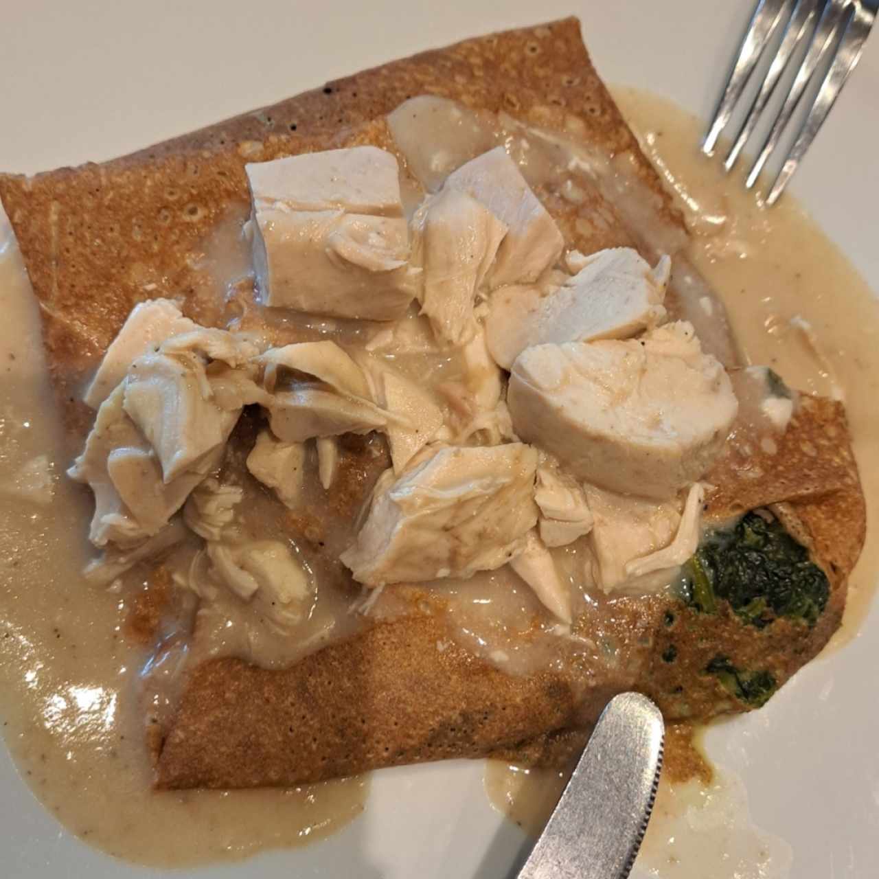 Pollo,Espinaca y Queso