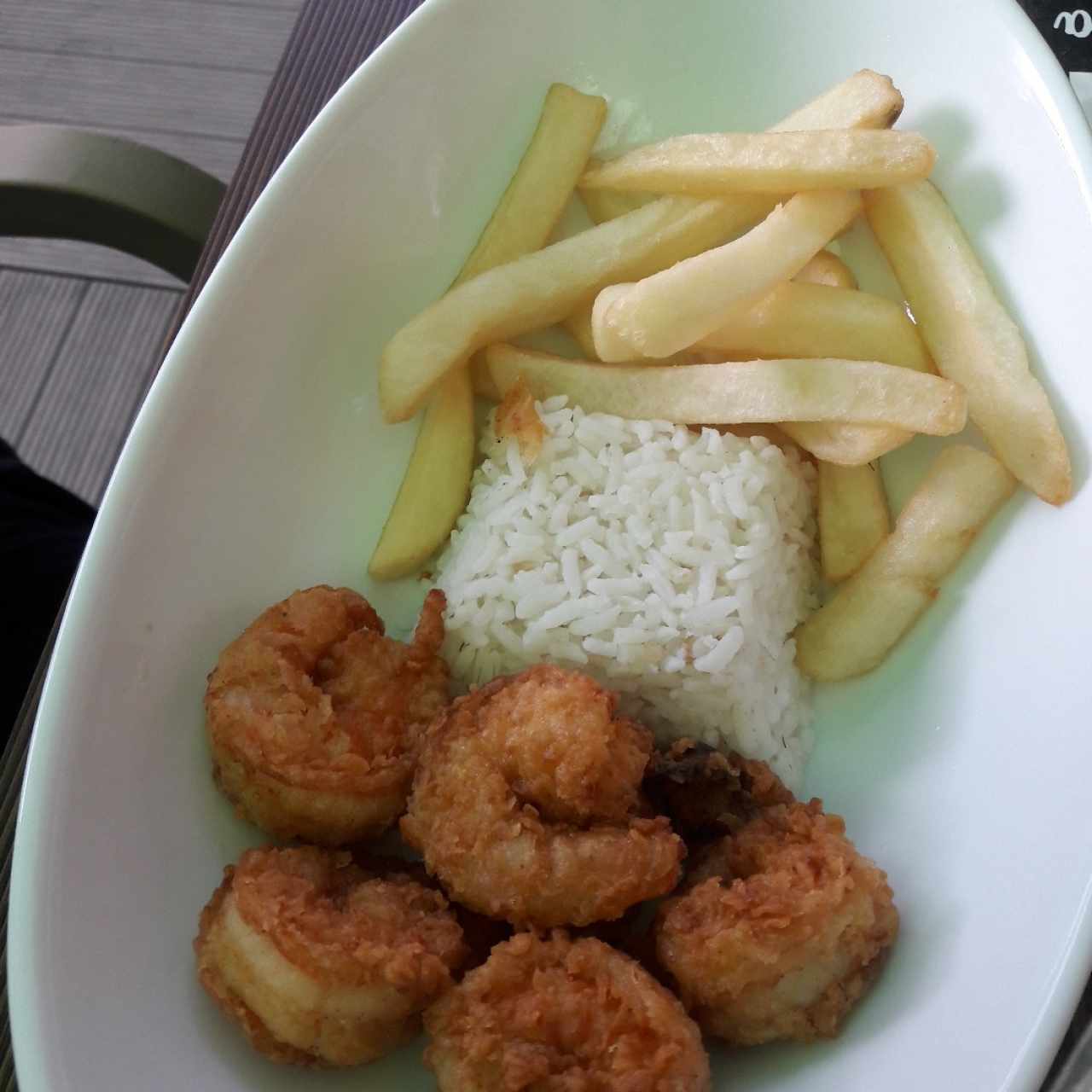 camarones apanado Menu de Niños