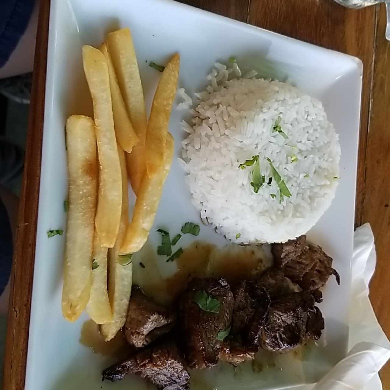 Menú de niño. carne