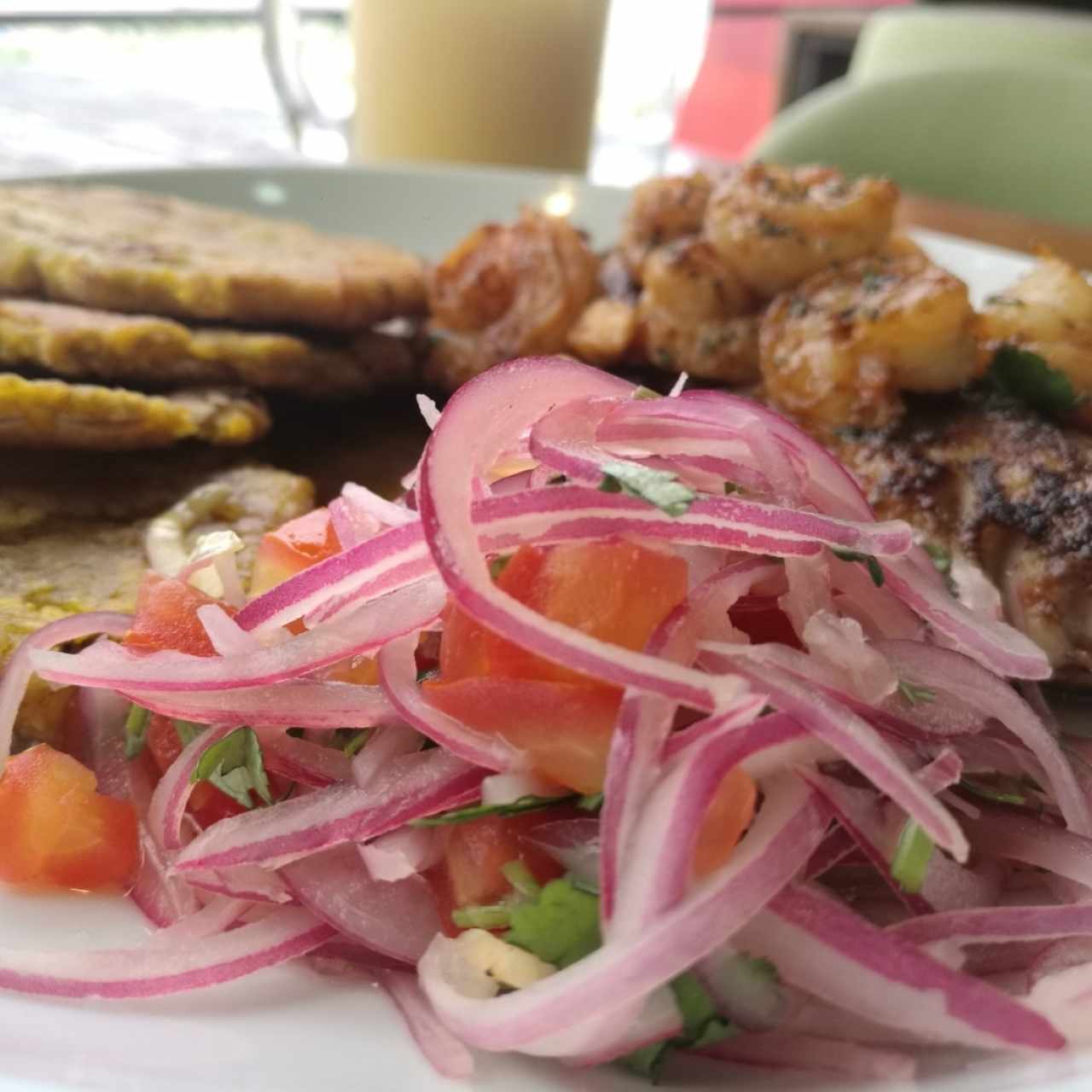 corvina con camarones