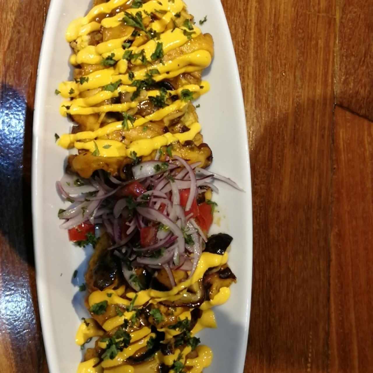 patacones con pulpo 