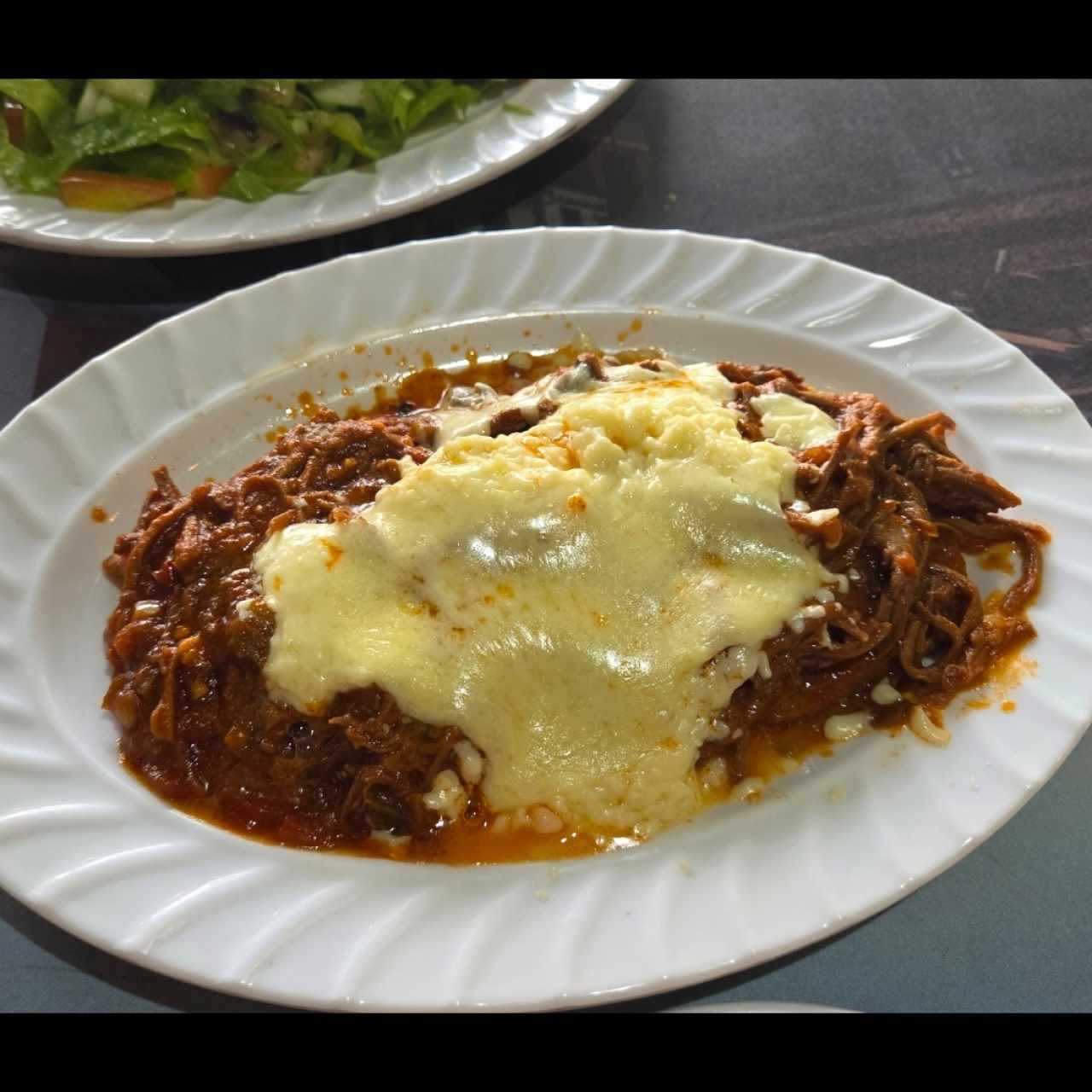 Tostón con ropa vieja