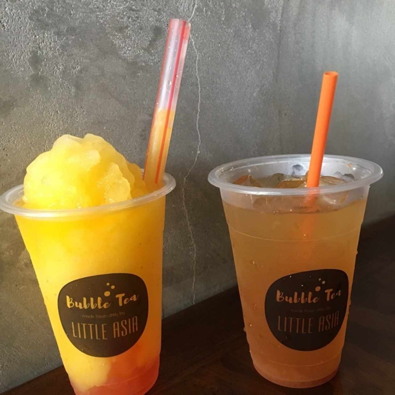 slushy y T frio de toronja
