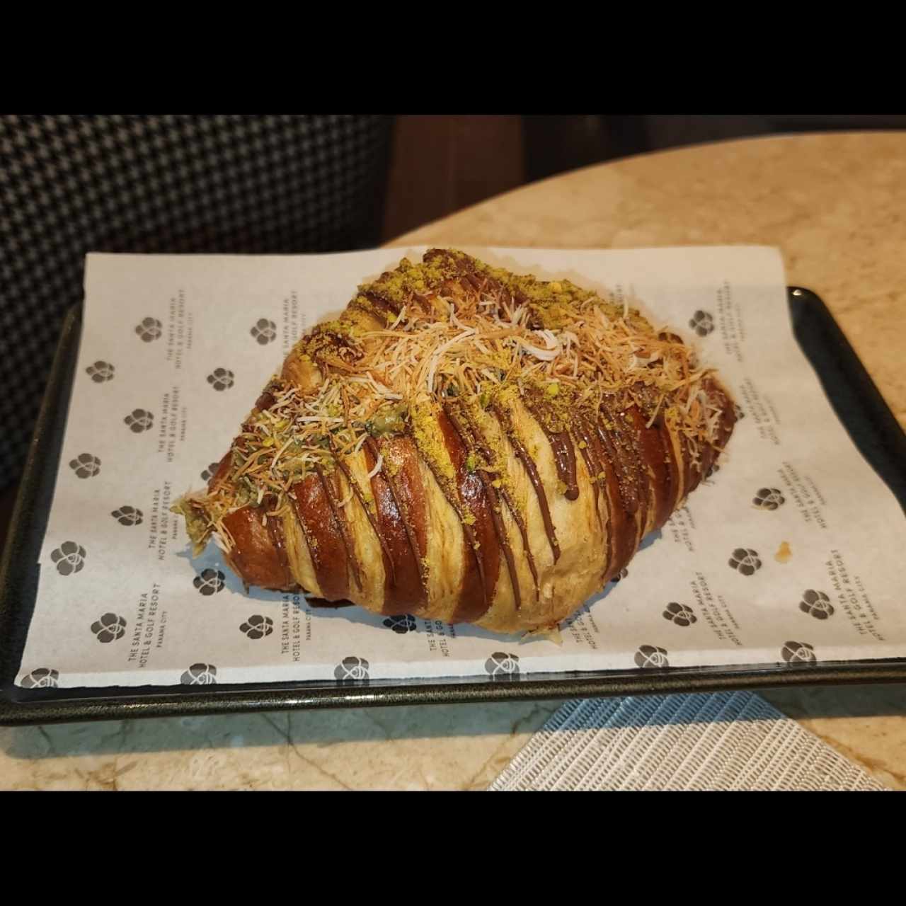 Croissant de chocolate Dubai