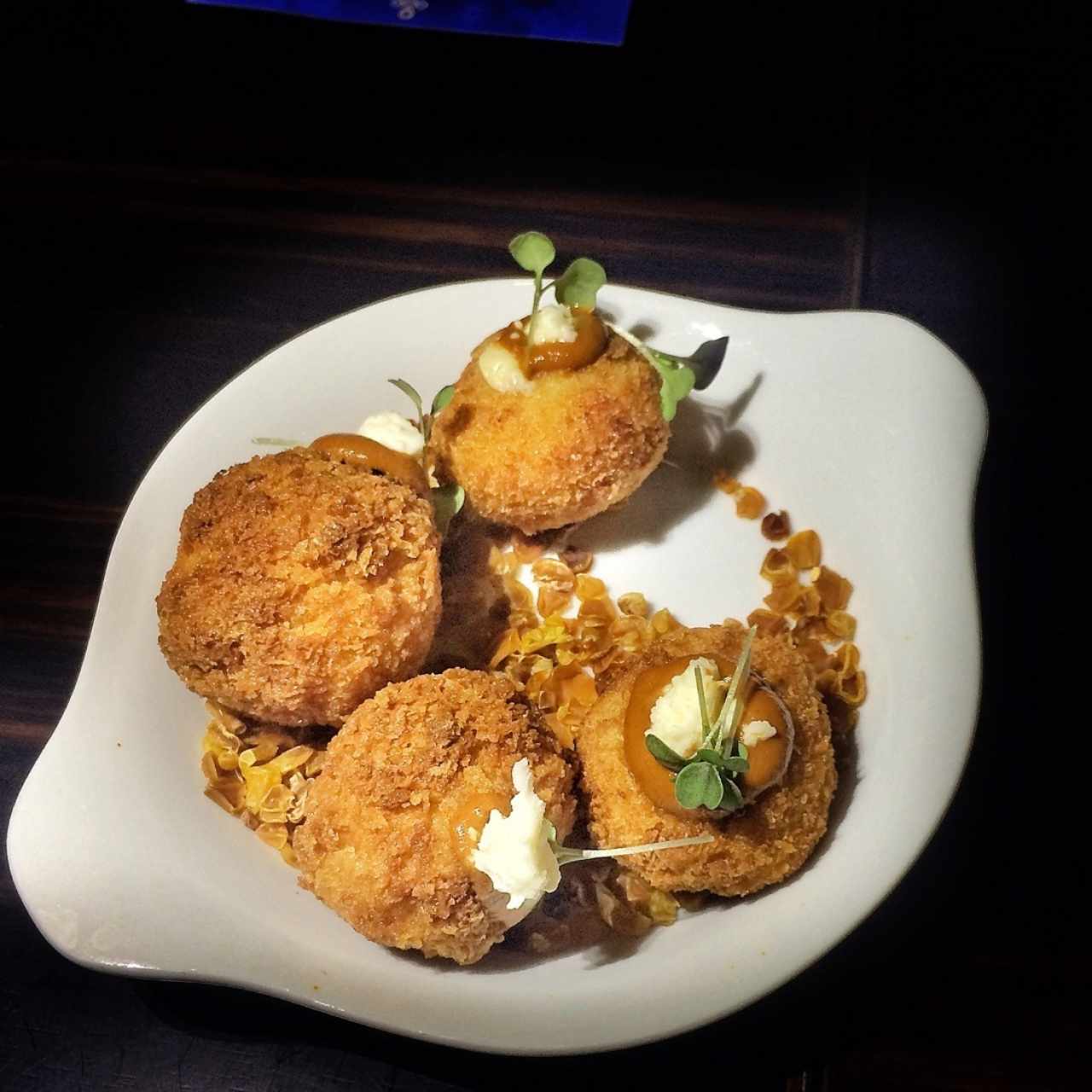 Croquetas de Maíz Dulce con Fetas