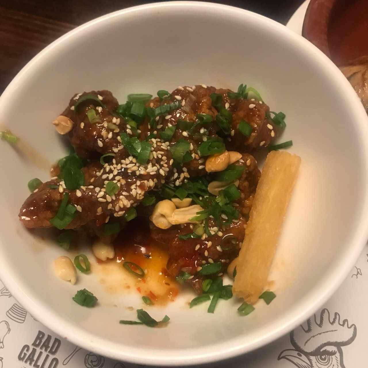 Cerdo con salsa agridulce con toque de picante
