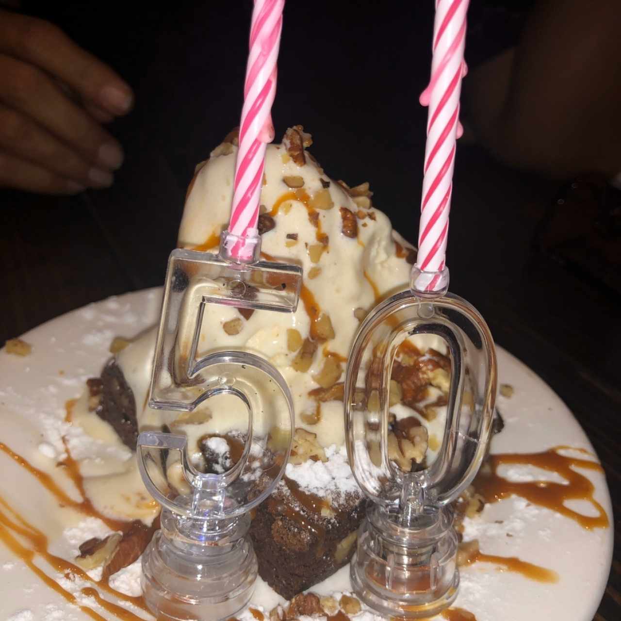 brownie con helado 