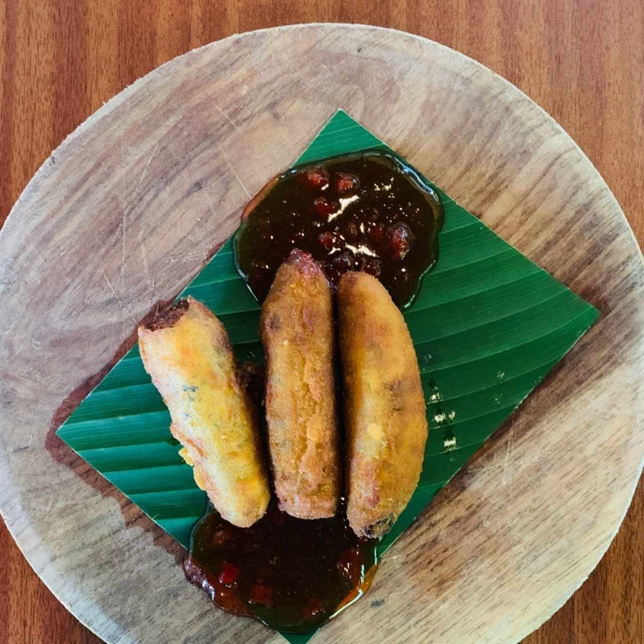 Croquetas de chorizo tableño