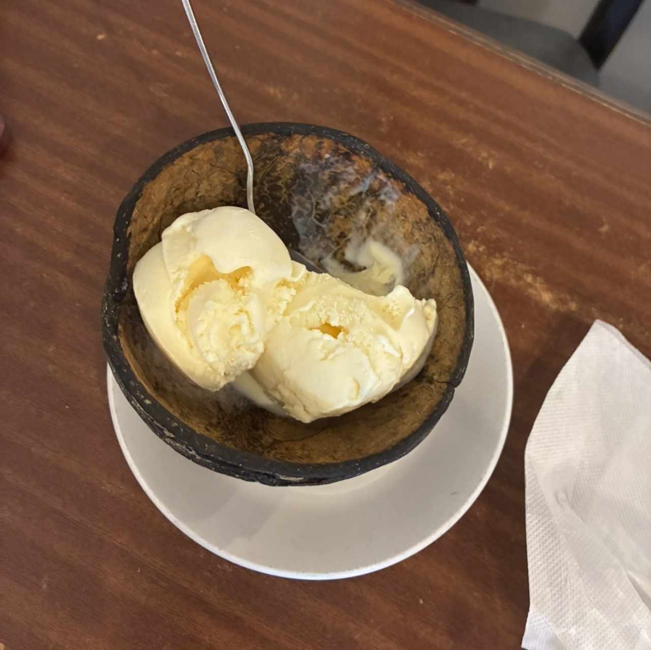Helado de vainilla
