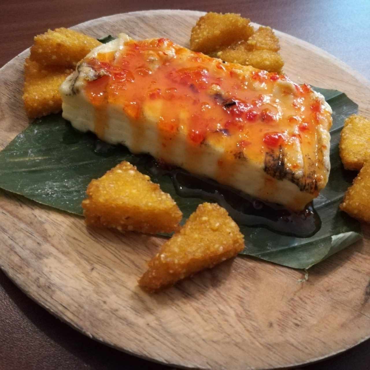 Queso con mermelada de ají chombo