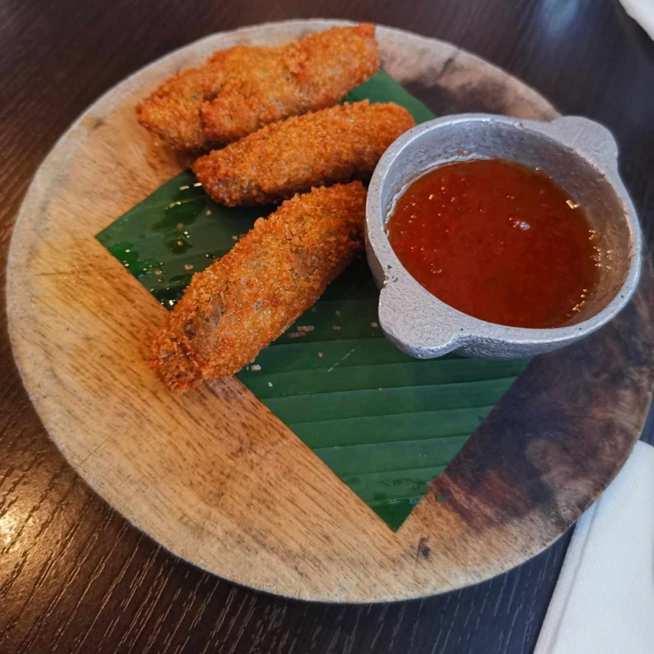 Croquetas de chorizo tableño