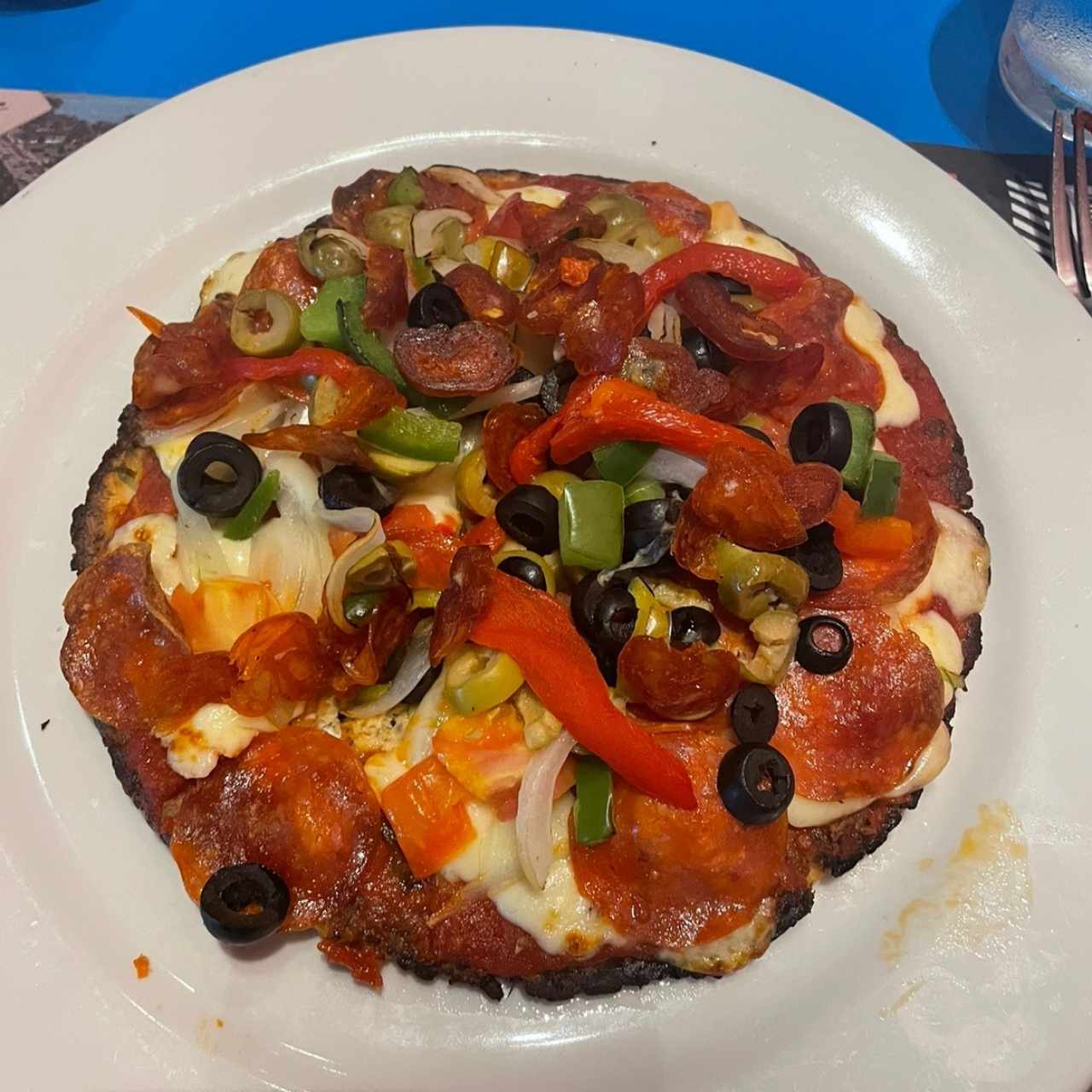 Pizza ediablada de coliflor 