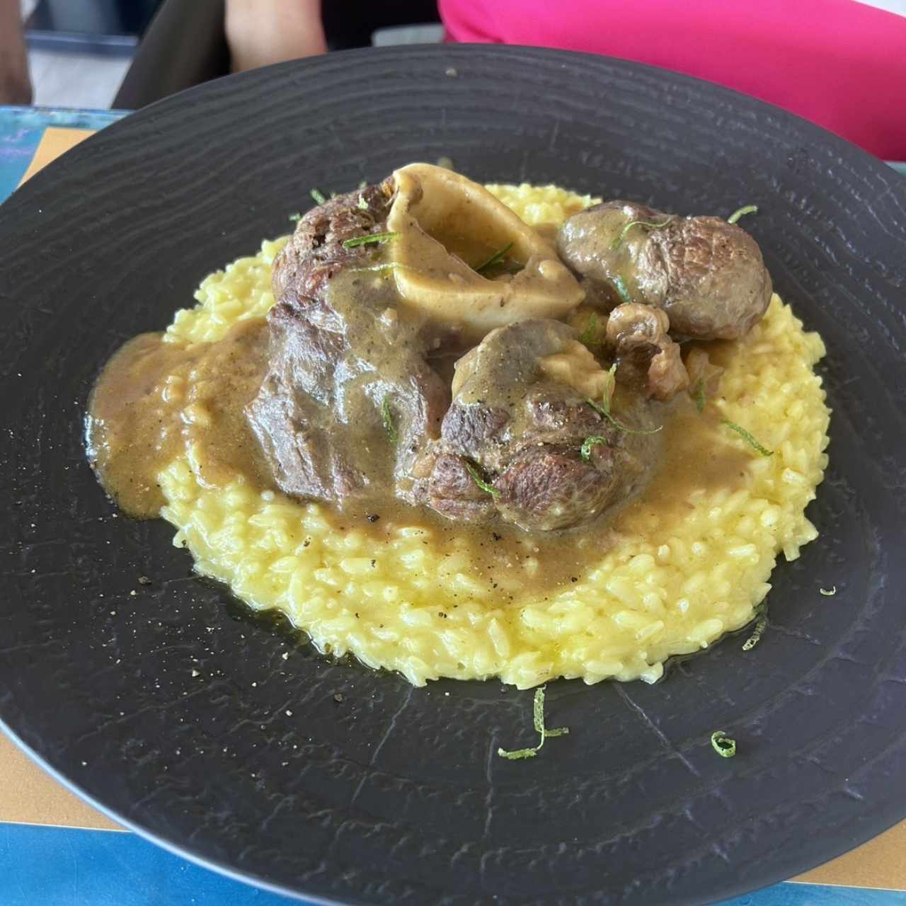 Risotto alla Milanese Con Ossobuco
