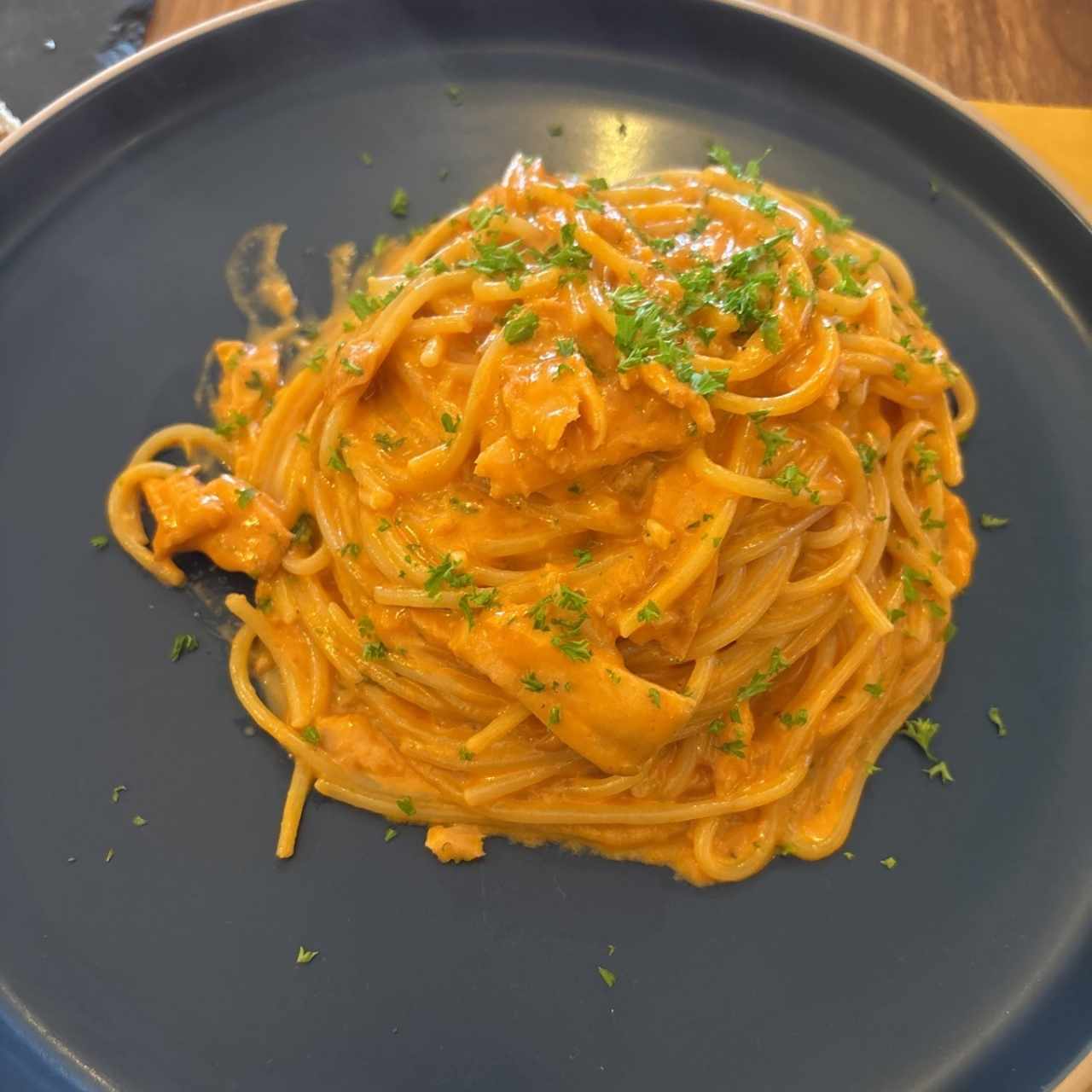 Spaghetti salmon 