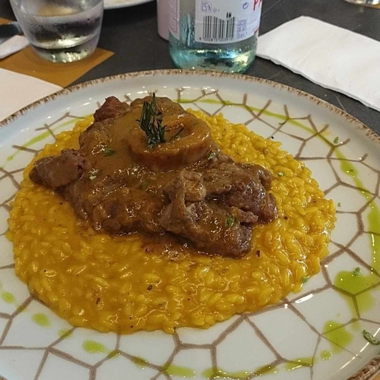 Risotto alla Milanese Con Ossobuco