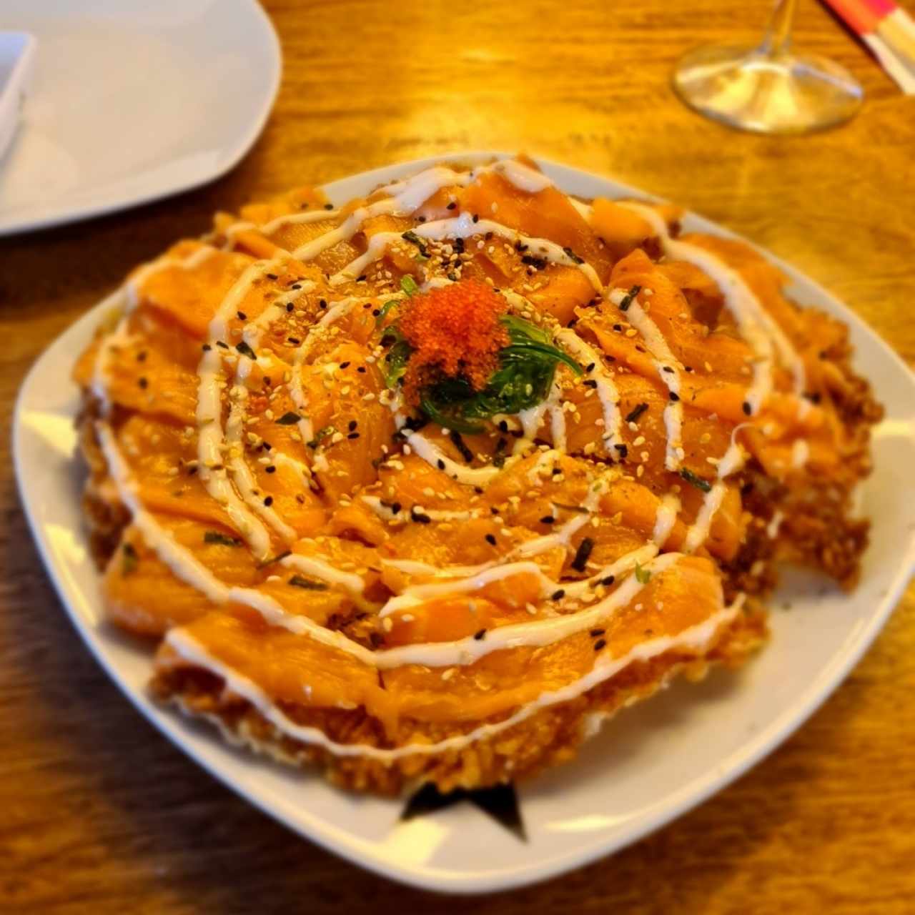 Pizza de Sushi de Salmón