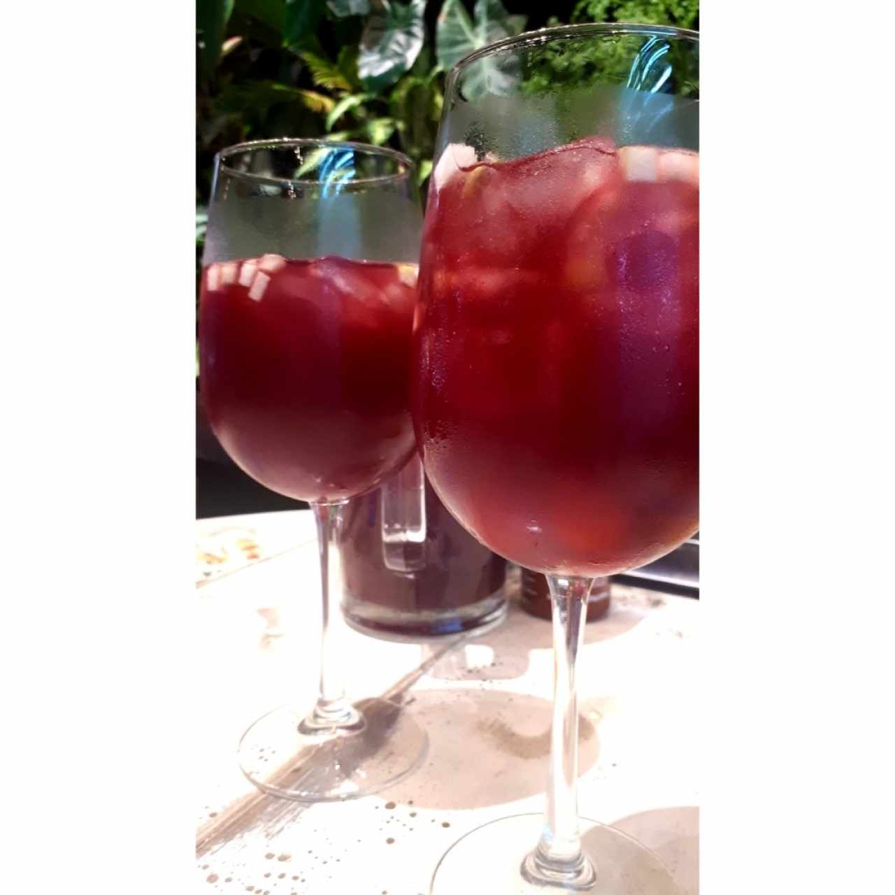 Sangría de vino tinto