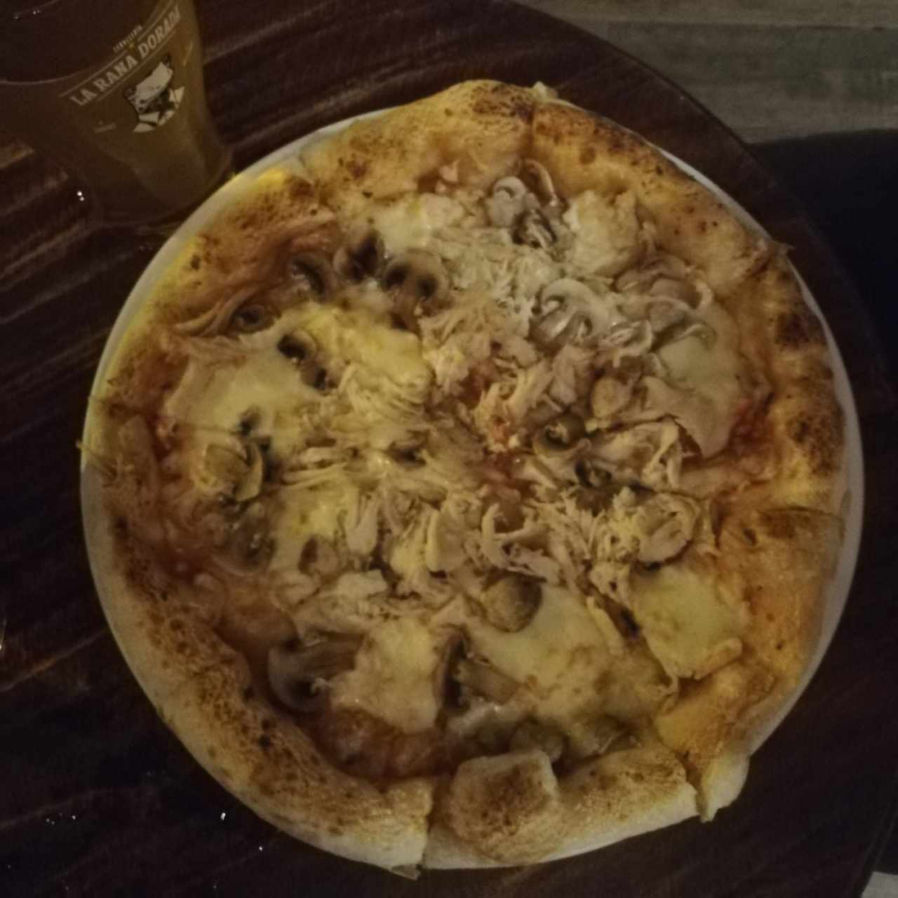 Pizzas - Pollo con Champiñones