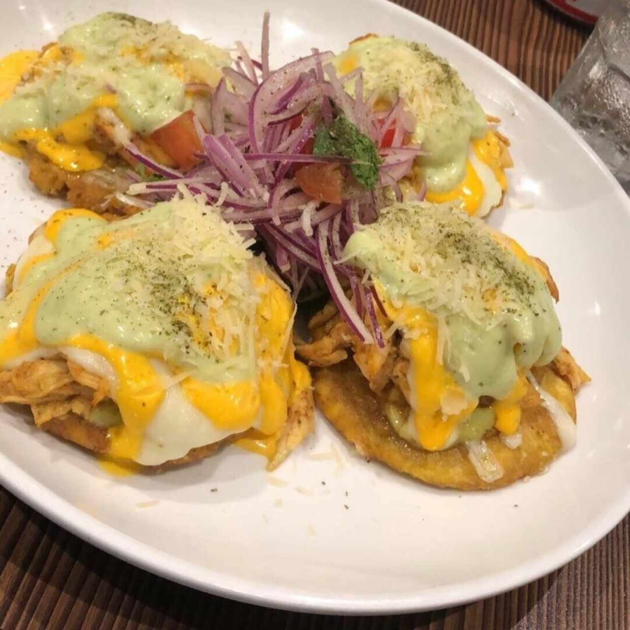 patacones con pollo
