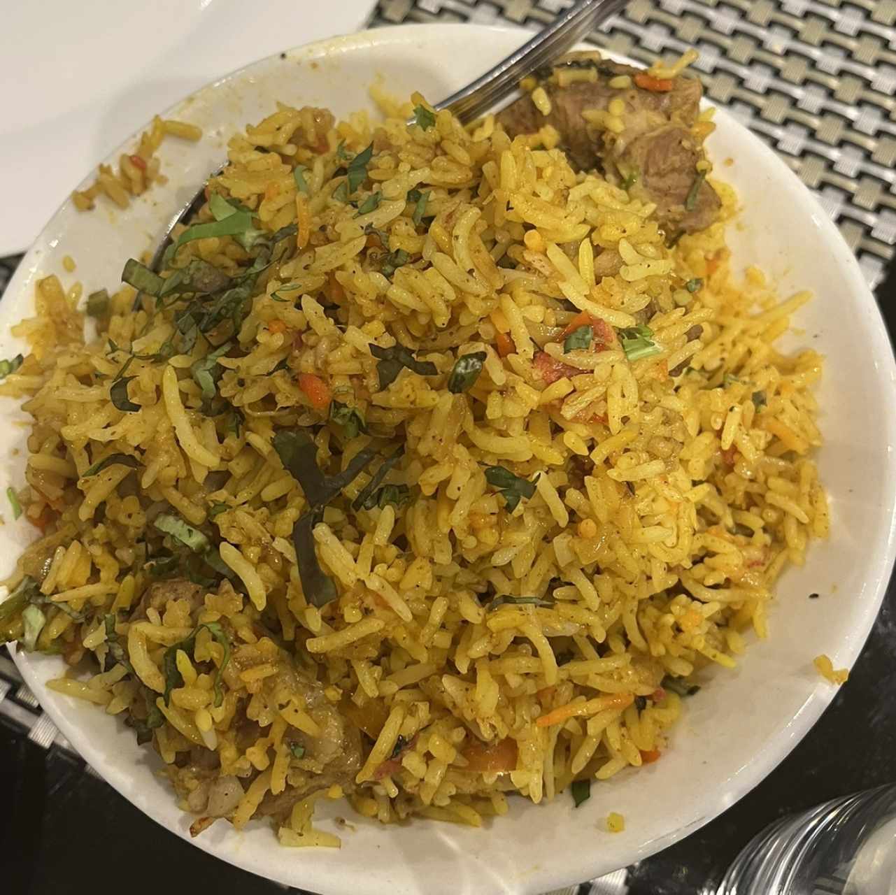 Biryani Dum de Cordero