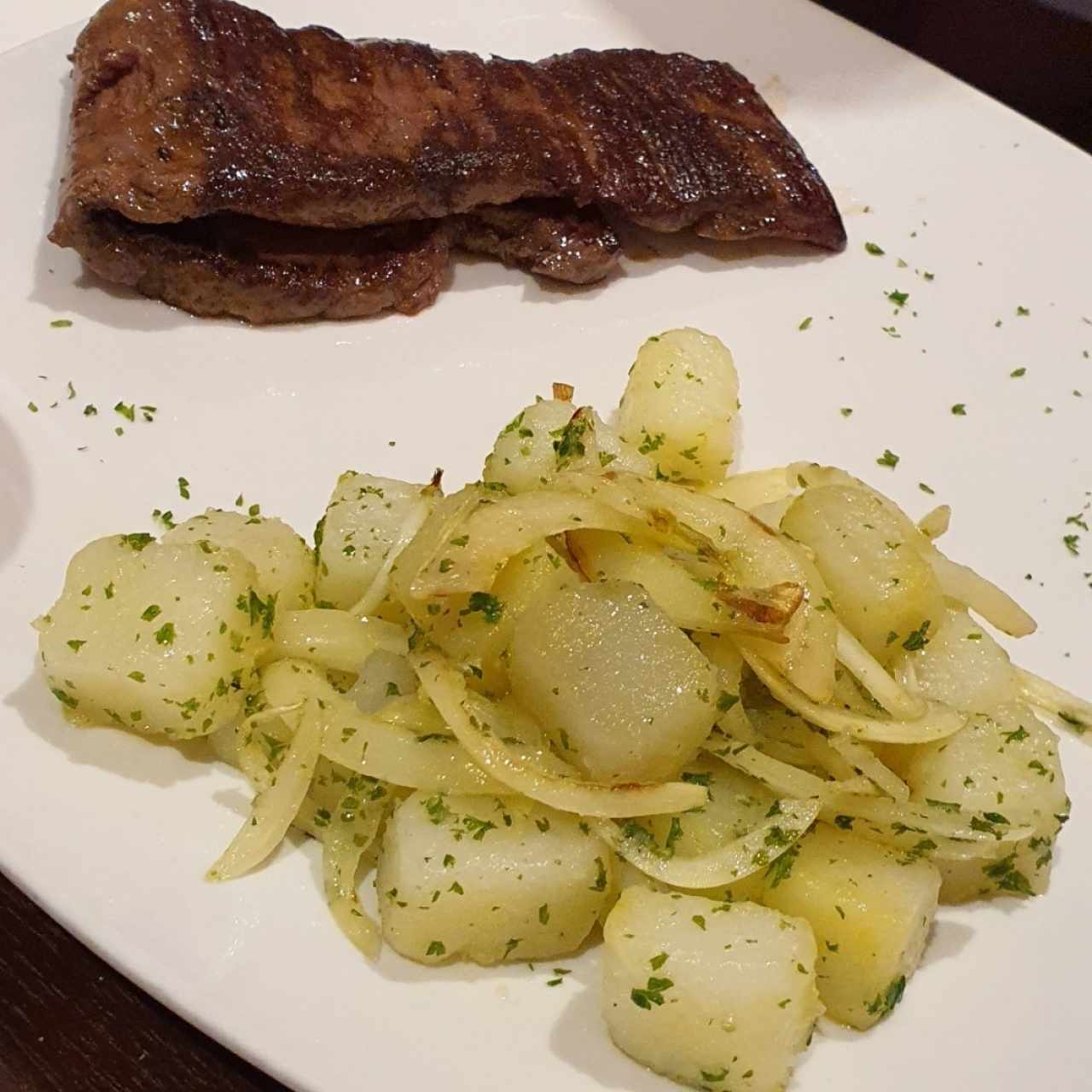 entrañas con papas