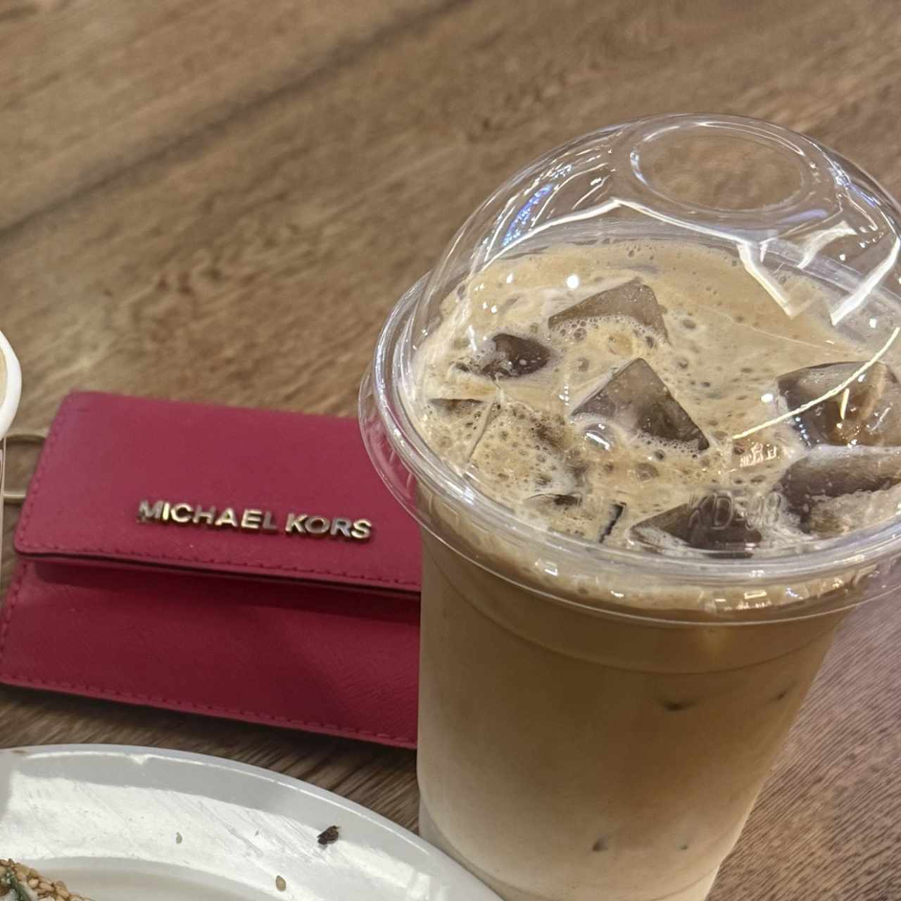 Iced coffee latte