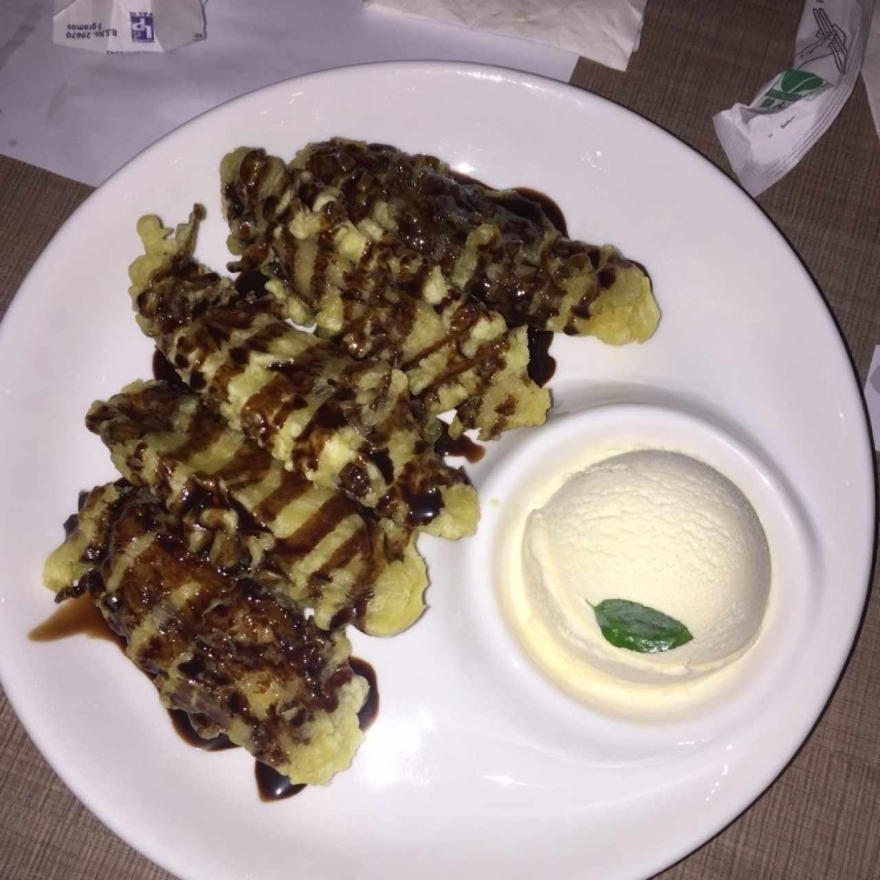 POSTRES - Banana Tempura