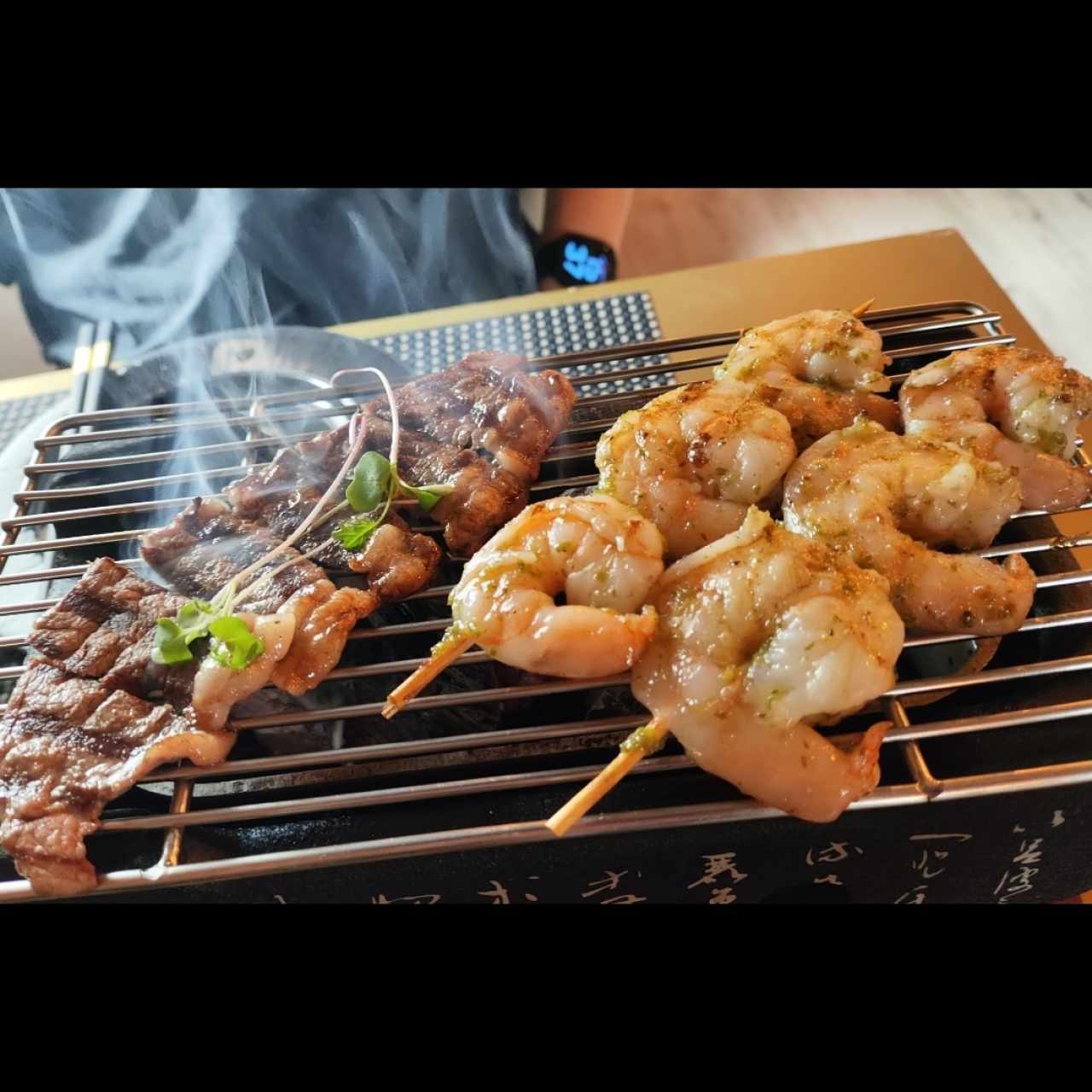 Entradas - Brochetas de Langostinos