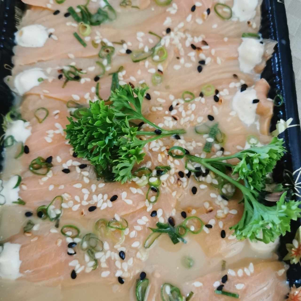 Entradas/Carpaccio - Sake Carpaccio