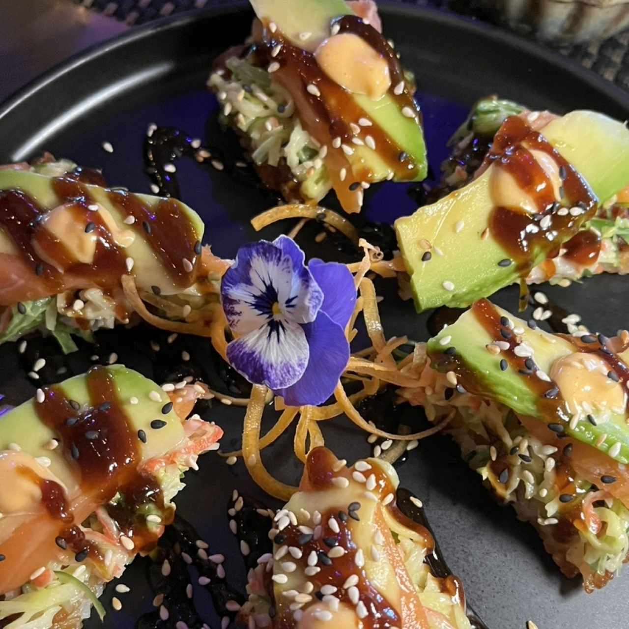Pizza sushi salmón