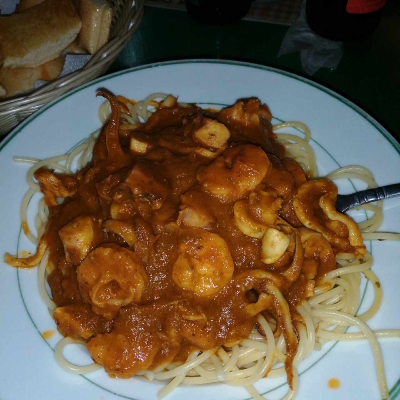 Espaghetti con Mariscos