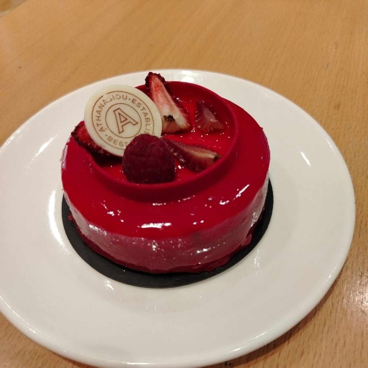 Mousse de fresa con chocolate 