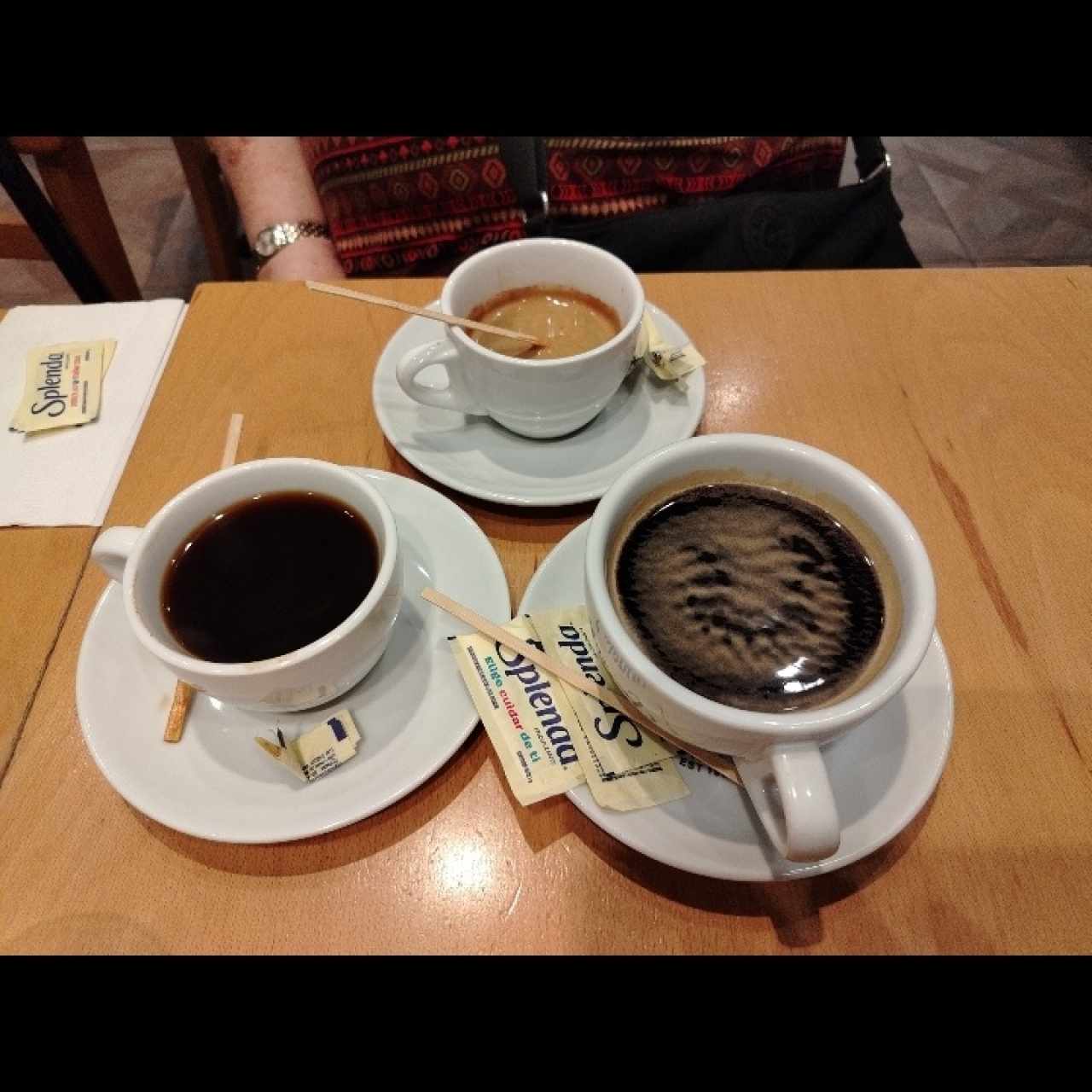 Café americano y expreso doble 