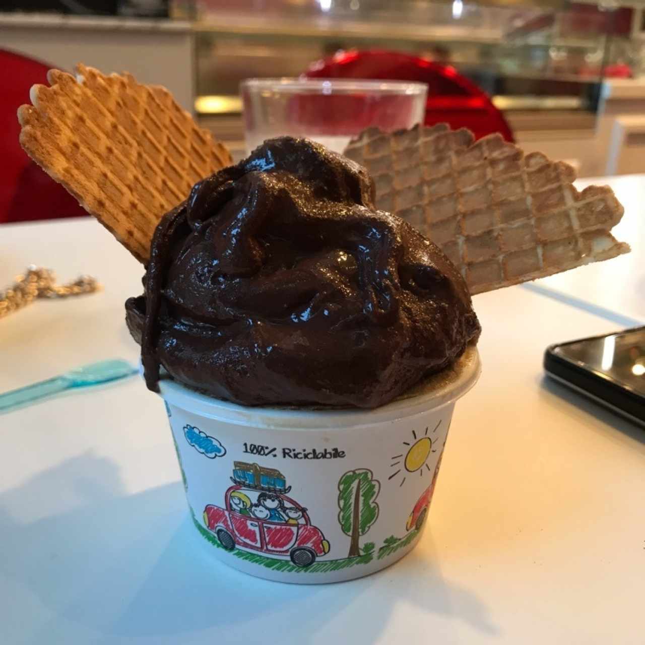 helado de cafe y chocolate 