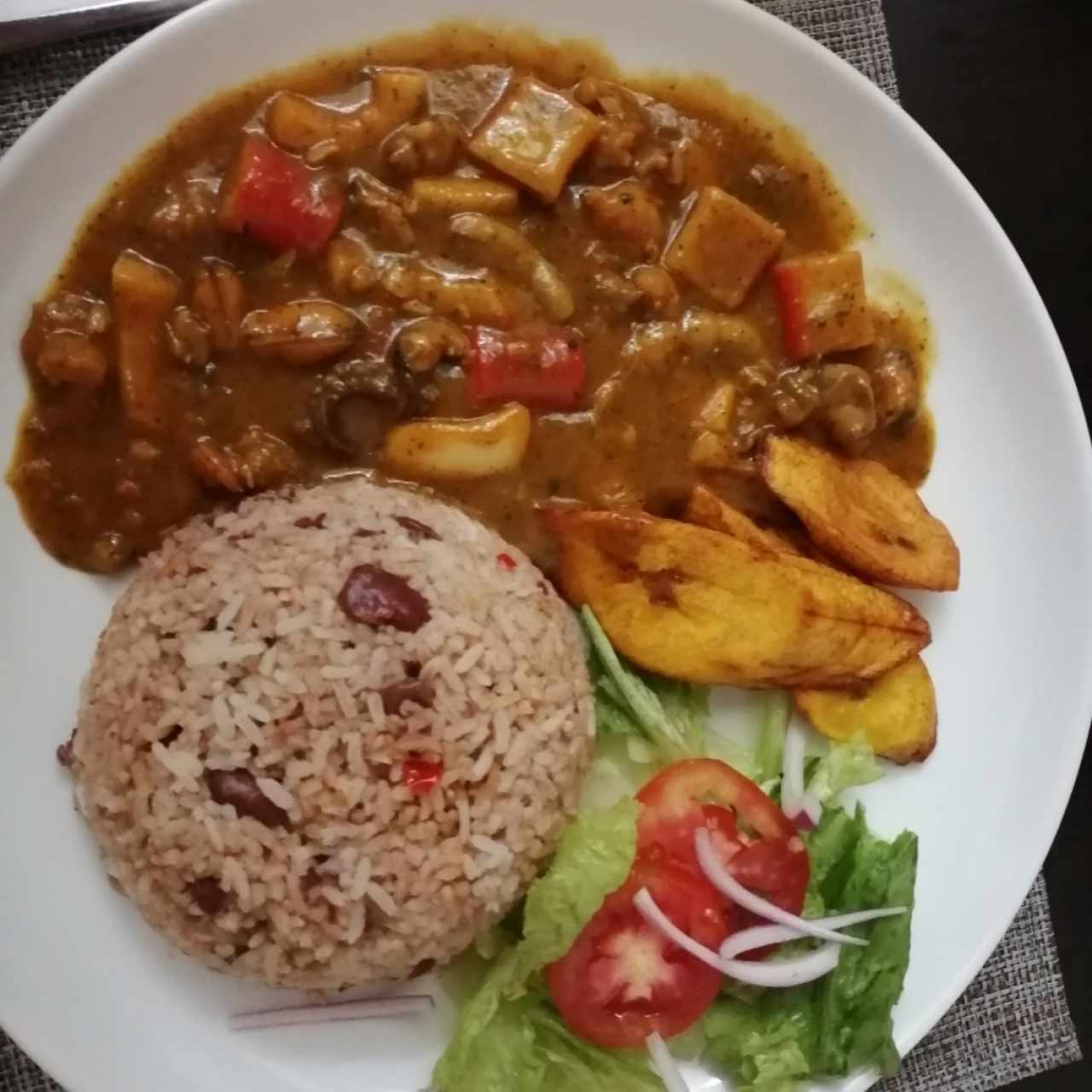 Menú con mariscos