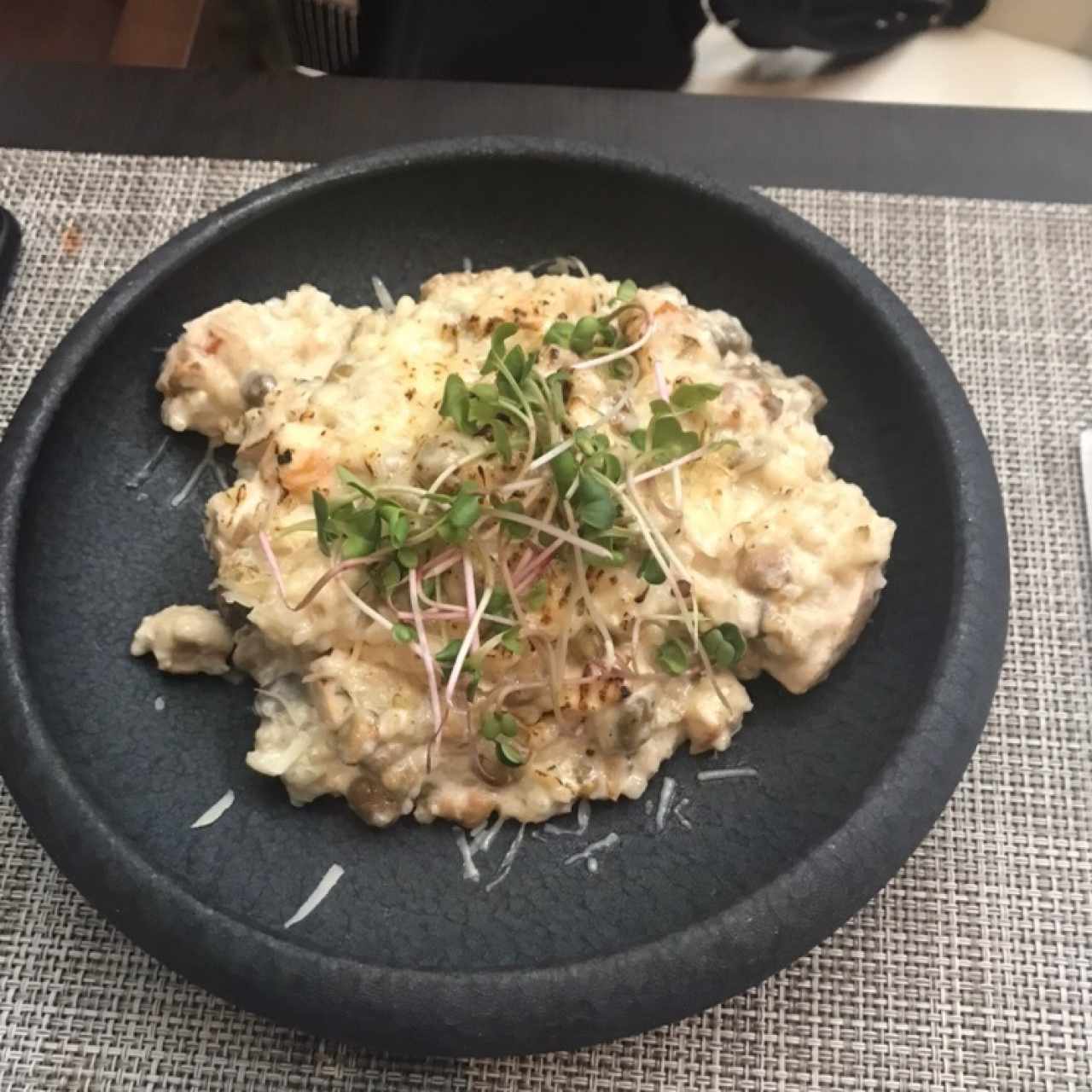 Risotto de guandú y pollo. 