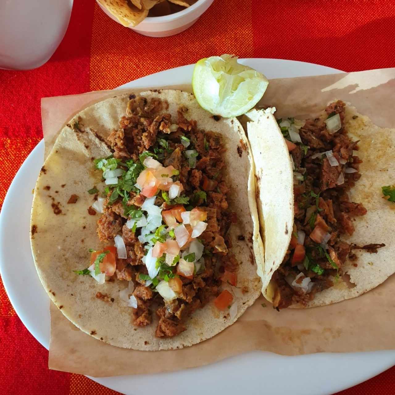 tacos de tortilla de maiz