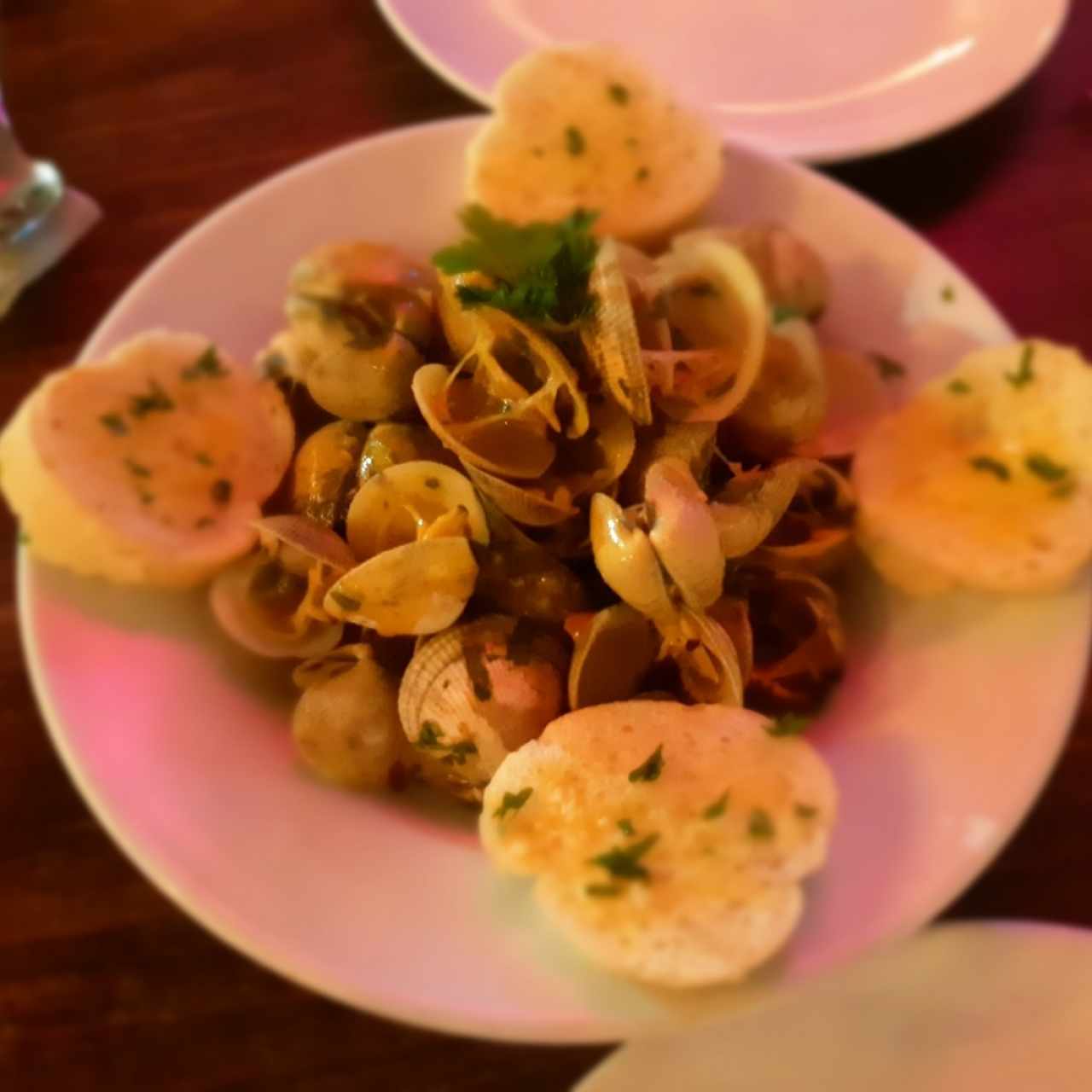 almejas al ajillo 