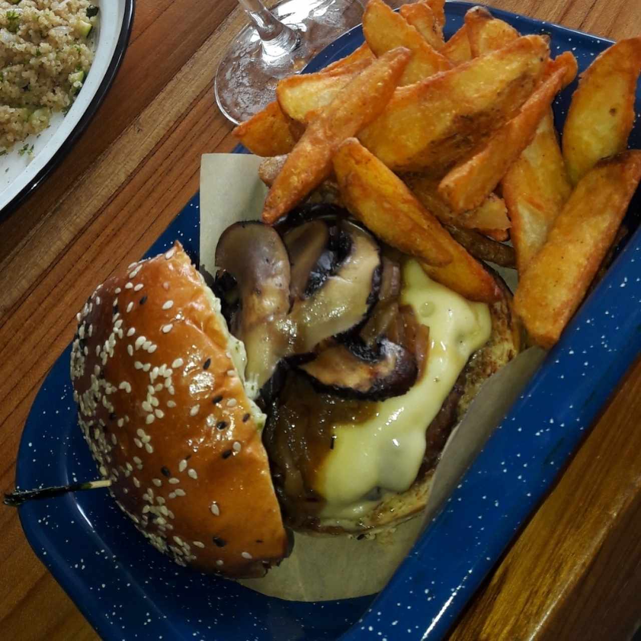 Hamburguesa con Mushrooms