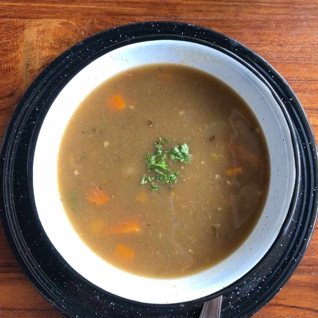 sopa de guandú con carne