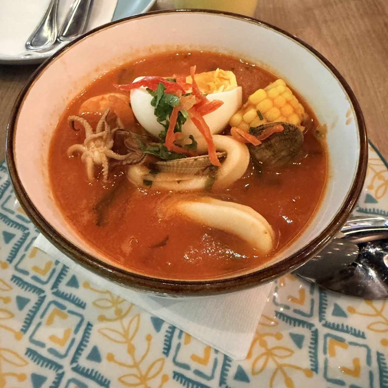 Chupe de mariscos 
