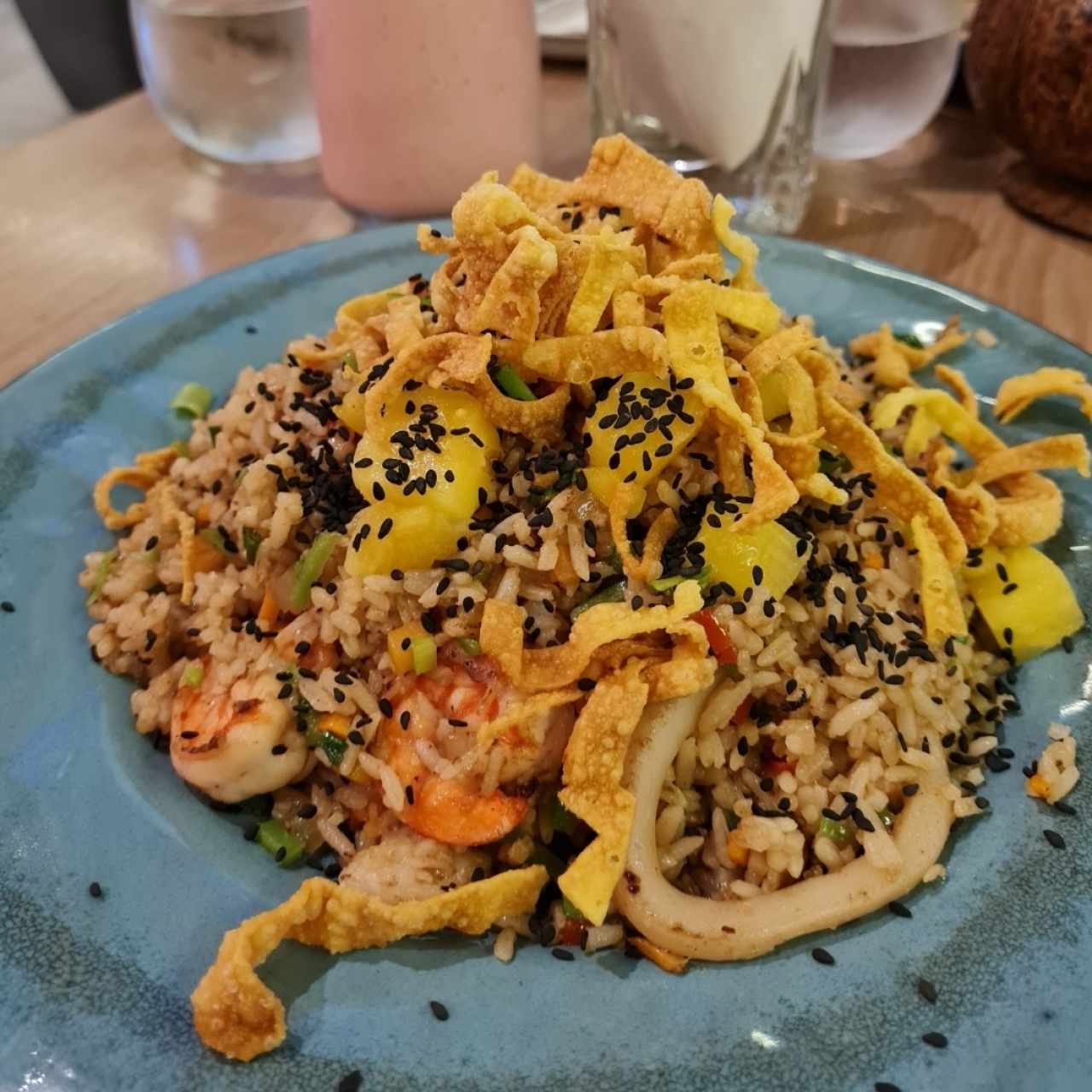Arroz Chaufa con Mariscos