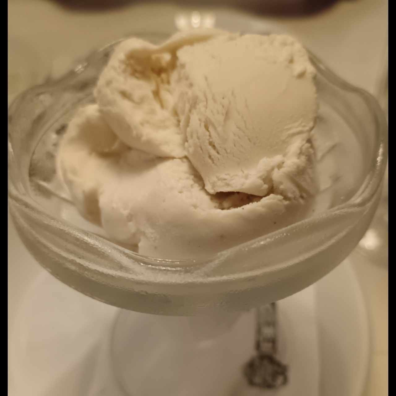 Copa de helado de Vainilla casero 