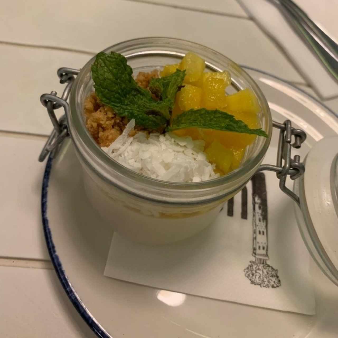 flan de piña colada